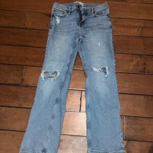 Abercrombie Kids Blue Relaxed Jeans with Distressed Details
